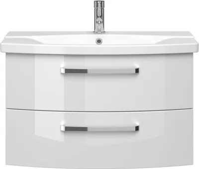 Produktbild von Pelipal Serie 4010 Waschtisch mit Unterschrank 4010.0800009 Weiß GL 84 cm