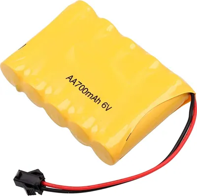 Produktbild von 1 Nachfüllstück 6V 700mAh AA Ni-CD Batterien SM 2P Stecker für Spielzeug Power Bank