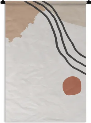 Produktbild von MuchoWow® Wandteppich Wandbehang Sommer - Abstrakt - Weiß 60x90 cm Tapisserie Dekoration Wandtuch - Foto-Teppich - Abwaschbar