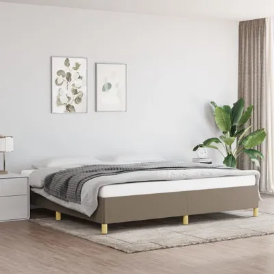 Immagine prodotto di Maison Exclusive - Struttura letto senza materasso Taupe 200x200 cm Tessuto