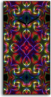 Produktbild von Küchenuhr Bürouhr Leinwand Uhr Geräuschlos 30x60 Malerei Abstrakte Kunst - schwarze Hände