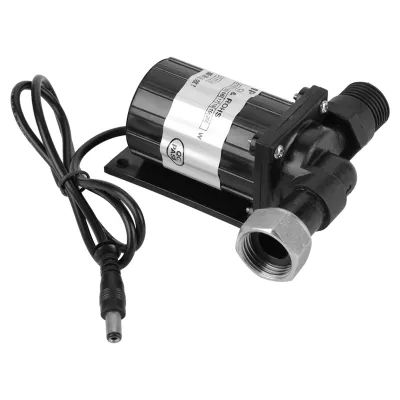 Image de DC 12V 10W noir Haute température Résistance Circulation Low Noise Pompe à eau sans balais