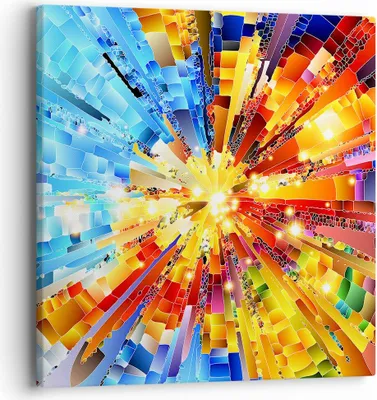 Produktbild von Bild auf Leinwand - Leinwandbild - Abstraktion modern - 40x40cm - Wand Bild - Wanddeko - Wandbilder - Leinwanddruck - Bilder - Kunstdruck - Wanddekoration - Leinwand bilder - Wandkunst - AC40x40-3982