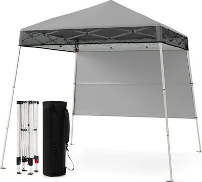 Immagine prodotto di Gazebo pieghevole regolabile 2x2m con parete laterale, impermeabile