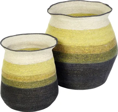 Produktbild von Lambert Ghana 2er- Satz Korb Seegrass natur/senf/schwarz 64748