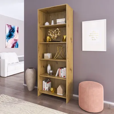 Produktbild von Bücherregal 1980 Standregal 72x37x198cm Artisan Eiche