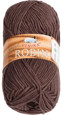 Obrázok produktu pre Priadza ROBIN – 100 g / 150 m – čokoládová