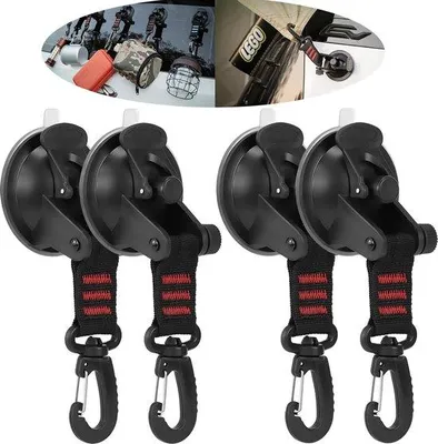 Produktbild von Zuignapphaken für Zelte - 4 Stück - Extra stark bis 10 kg - für Camping und Haus
