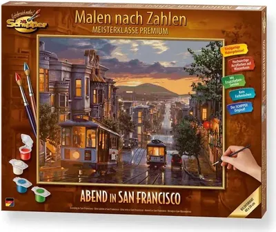 Produktbild von Malen nach Zahlen|Schipper Malen nach Zahlen - Abendstimmung in San Francisco