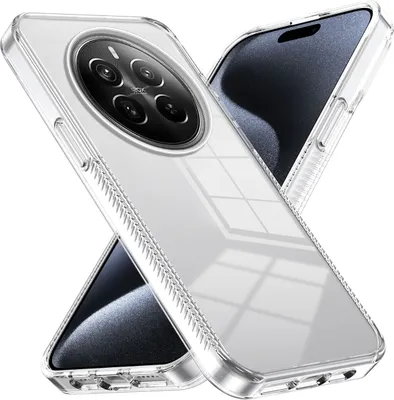 Produktbild von Hülle für Realme 12 Pro+ Rutschfest Kristallklare Stoßfeste TPU Bumper Handyhülle Transparent