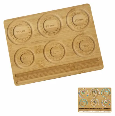 Perlenbrett aus Holz 26,3x20 cm für Armbänder & Ketten