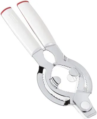 Obrázek produktu pro Ibenzoa® Multifunkční sada otevíračů do kuchyně – nerezový otevírač lahví s aretací, ergonomický design, univerzální otevírač na víčka s nastavitelnou čepelí
