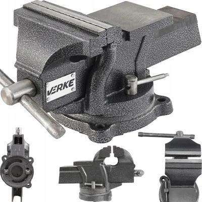 Produktbild von Schraubstock Werkbankschraubstock 125 mm Spannweit 360° Drehbar Parallelschraubstock Parallel-Schraubstock Werkstatt
