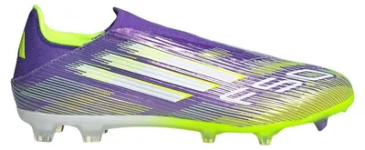 Produktbild von adidas F50 League Laceless FG/MG Purple Rush Cloud White Lucid Lemon - EU 47 1/3