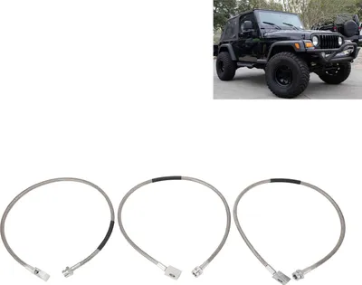 Immagine prodotto di Tubi freno 89715 Rugged Reliable Extended per Wrangler TJ YJ XJ dal 1987 al 2006