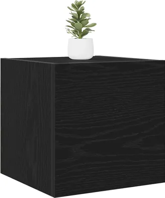 Immagine prodotto di Mobile TV da parete 2 pcs Rovere Nero 30,5 x 30 x 30 cm