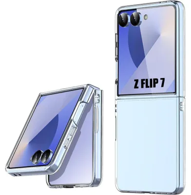 Image de Coque pour Samsung Galaxy Z Flip 7, Protection Antichoc Anti-Rayures Rigide Transparente