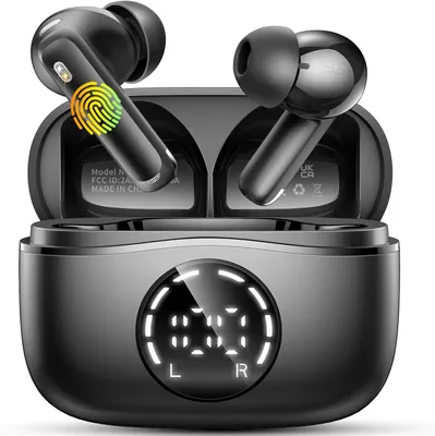 Produktbild von Bluetooth 5.4 In Ear Kopfhörer mit 4 ENC Noise Cancelling Mikrofon Earbuds, 48H Spielzeit, IP7 Wasserdicht Bluetooth Ohrhörer für Yoga/Reisen/Arbeit