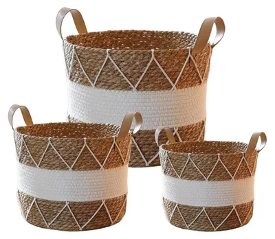 Productafbeelding van Set van 3 onderzetters van zeegras voor planten