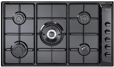 Image de DeLonghi NL 59 DD Table de cuisson encastrable noir 90cm gaz 5 brûleurs