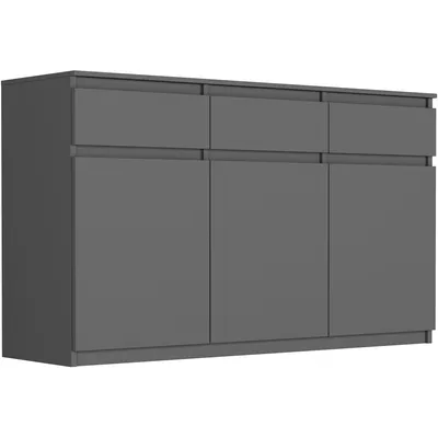 Produktbild von Kommode - Anthrazit - 120 x 40 x 98 cm - Modern S-3