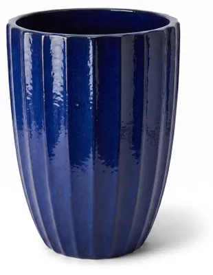 Produktbild von Pflanzkübel aus Keramik Provencelia HUGO Kobaltblau, Ø36 cm x H50 cm, frostbeständig