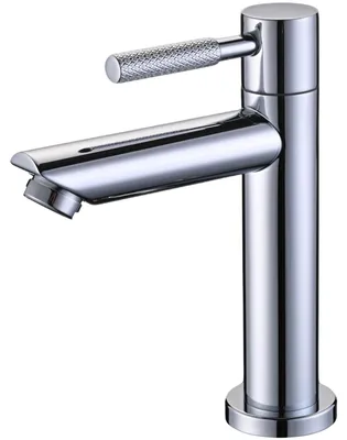 Kaltwasser-Waschtischarmatur, 304 Edelstahl, verchromt, für Gäste-WC