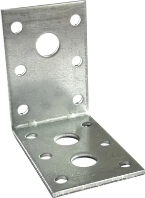 Produktbild von BKshop | Winkel - Winkeleisen - 60x60x40 mm - Verzinktes Winkeleisen 2,5 mm - Winkeleisen aus Edelstahl - Winkelverbinder - Holzverbinder
