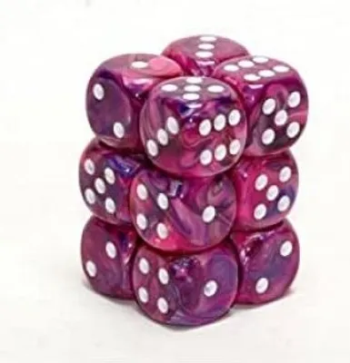 Obrázok produktu pre Chessex - Sada kociek Violet White (12ks)
