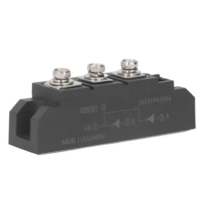 Zdjęcie produktu dla MDK 110A 1600V Moduł diodowy prostownika – wspólna katoda, wyjście 2 w 1, PV Anti-Reflex, do skrzynki łączącej / szafy DC