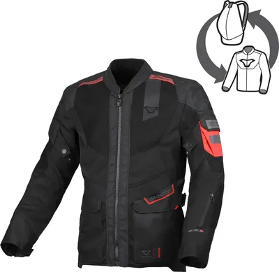 Produktbild von Macna Travelair Motorrad Textiljacke, schwarz, XL