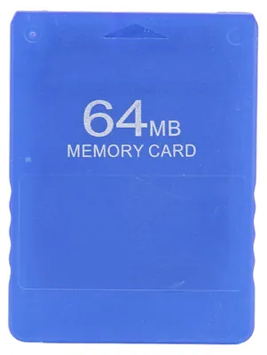 Produktbild von Für PS2 64 MB Speicherkarte. Hochgeschwindigkeitsspiel, unterstützt alle Spiele und FMCB 1.966 Blau
