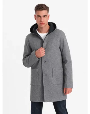 Obrázok produktu pre Ombre Clothing Pánsky kabát Birkiif šedá XXL
