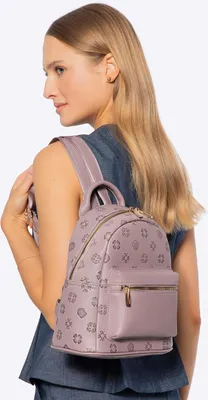 Produktbild von Wittchen Damenrucksack aus Kunstleder mit geprägtem, staubrosafarbenem