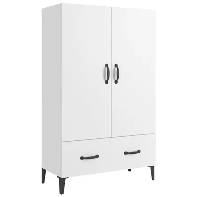 Image de Buffet haut Blanc 70x31x115 cm Bois d'ingénierie