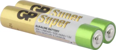 Obrázok produktu pre GP Batteries Super Alkaline AAAA, Batéria na jedno použitie, AAAA, Alkalický, 1,5 V, 2 kusov, Viacfarebný