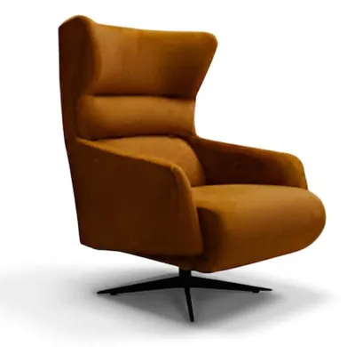 Produktbild von Modern Sessel Japandi Stil Holz Braun Modern Edel.