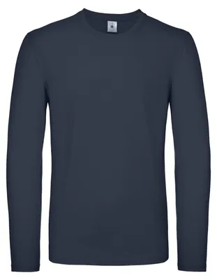 Produktbild von B&C - "#E150" T-Shirt für Herren Langärmlig FK2966 (M) (Marineblau)