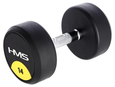 Obrázok produktu pre HMS HG Pro 14 kg pogumovaná jednoručná činka