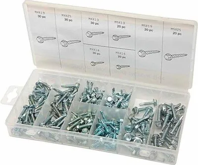 Produktbild von Selbstschraubende Schrauben-Sets in verschiedenen Größen