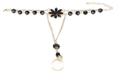 Produktbild von Stilvolles Handgeschirr-Armband, Legierung, Fingerring, Kette, Handgelenk für Frauen und Mädchen