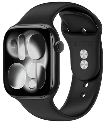 Obrázek produktu pro Silikonový řemínek Tech-Protect pro Apple Watch 8 / 9 / 10 / 11 / 12 / SE / Ultra, 44/45/46/49 mm, černý