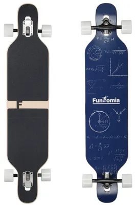 Imagen del producto de Diseño de tabla longboard con curvatura, marca Eschenholz, apta para usuarios de hasta 122 kg, ideal para uso recreativo y aventuras