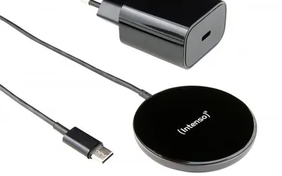 Produktbild von Intenso MB1, Drinnen, USB, 12 V, Kabelloses Aufladen, 1,5 m, Schwarz