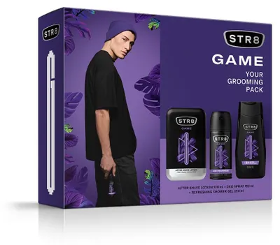 Obrázek produktu pro Dárková sada Str8 Game: toaletní voda 100 ml, deodorant 150 ml a sprchový gel 250 ml