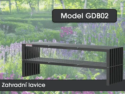 Immagine prodotto di Panchina da giardino GDB02, 150 x 50 x 40 cm