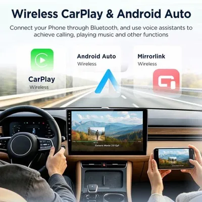 Obrázok produktu pre Autorádio pre Honda Civic – Bezdrôtové pripojenie CarPlay a Android Auto – 2DIN GPS multimédiá