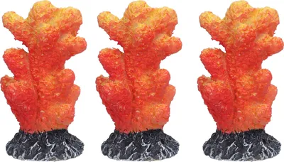 Image de 3 pièces d'aquarium simulation coraux aquarium aménagement paysager décoration plantes artificielles ornements en résine