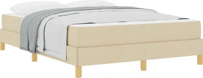 Immagine prodotto di Letto a molle con materasso Crema 160 x 200 cm Tessuto