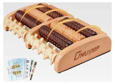 Produktbild von Fußmassageroller aus Holz zur Entspannung der Füße